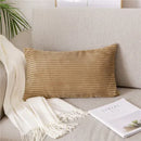 GobekUsa Corduroy Flocking Velvet Pillow Cover 40x60cm
