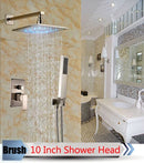 GobekUsa LED Rainfall Shower Set with Handheld Spray and Tub Spout