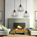 GobekUsa Black Iron Pendant Lights for Kitchen Living Room Bedroom Restaurant