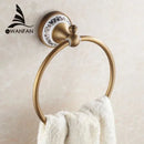 GobekUsa Antique Bronze Towel Ring – Solid Brass Wall Mounted Holder for Bathroom