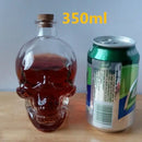 GobekUsa Glass Skull Bottle: Creative Crystal Vodka/Wine 180ML/350ML - Halloween Hip Flasks
