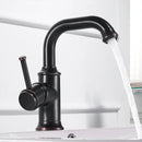 GobekUsa Black Brass Bathroom Faucet Hot Cold Water Mixer Tap WF-18061