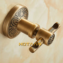 GobekUsa Antique Brass Robe Hook, Wall Mounted Bathroom Accessories