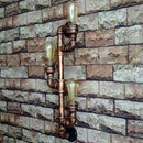 GobekUsa Industrial Iron Pipe Wall Sconce: Loft Decor, Steampunk Lamp for Living Room