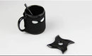 GobekUsa Black Ninja Mug, Unique Ceramic Tea Cup, Creative Novelty Gift