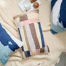 GobekUsa Embroidered Geometric Cotton Cushion Cover 45x45cm