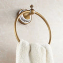 GobekUsa Antique Bronze Towel Ring – Solid Brass Wall Mounted Holder for Bathroom