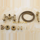 GobekUsa Antique Brass Hand Held Shower Head Kit for Bath Wall Mount