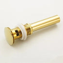 GobekUsa Gold Finish Solid Brass Bathroom Sink Pop Up Drain