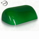 GobekUsa Glass Banker Lamp Cover - Elegant Lampshade in Green/Blue/Amber/White