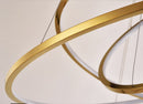 Large Ring Stainless Steel Light Fixture for Living Room, Hall, Staircase, Foyer, Stairwell