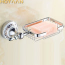 GobekUsa Brass Gold Soap Dish with Ceramic Holder - Wall Mounted Bathroom Accessory