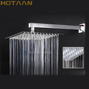 GobekUsa 12 Inch Stainless Steel Rain Shower Head with Arm - Water Saving Top Shower