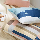 GobekUsa Embroidered Geometric Cotton Cushion Cover 45x45cm
