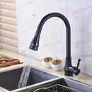 GobekUsa Gold Brass Kitchen Faucet Rotatable Mixer Tap Single Handle Hot&Cold Water