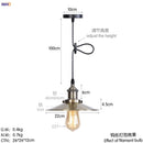 GobekUsa Gold Retro Edison LED Pendant Lights for Dinning Living Room Industrial Decor