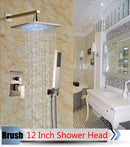 GobekUsa LED Rainfall Shower Set with Handheld Spray and Tub Spout