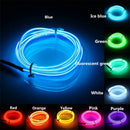GobekUsa 3V Neon Light EL Wire Rope 1m/3m/5M Glow Strip LED Shoes Clothing Car