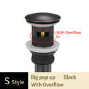 GobekUsa Brass Bathroom Sink Pop Up Drain for Lavatory Basin - HJ-0618F