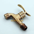 GobekUsa Antique Brass Wall Mount Bathroom Faucet