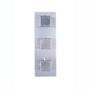 GobekUsa Brushed Nickel Thermostatic Mixer Valve for Three Handle Shower Control