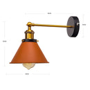 GobekUsa Industrial Gold Wall Lighting, E27 Wall Mount Lamp for Home Decor