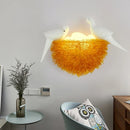 GobekUsa Bird's Nest LED Wall Lamp with 3D Birds Art - Decorative Novelty Wall Light