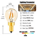 GobekUsa Gold Tint G40 LED Filament Globe Bulb E14/E12 Dimmable 1W 2200K Home Lighting