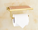 GobekUsa Bathroom Paper Phone Holder Shelf Towel Rack Toilet Tissue Box Silver Gold
