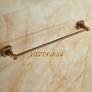 GobekUsa Antique Brass Single Towel Bar, Wall Mounted Bathroom Accessories