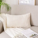 GobekUsa Corduroy Flocking Velvet Pillow Cover 40x60cm