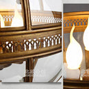 GobekUsa Bronze Black Glass Globe Chandelier for Foyer