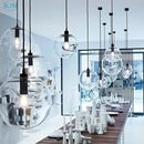 GobekUsa Bubble Glass Ball Pendant Light for Modern Living Room Kitchen Bedroom