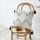 GobekUsa Geometric Tassels Cushion Cover for Home Sofa Bed Decoration