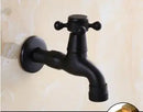 GobekUsa Brass Black Oil Brushed Double Washing Machine Faucet Tap