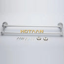 GobekUsa Double Towel Bar: High Quality Aluminium Round Towel Holder for Bathroom