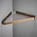 GobekUsa Brass Bathroom Shower Rack Wall Mounted Shelf