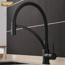GobekUsa Black Chrome Kitchen Tap Faucet Pull Down Mixer for Sink.