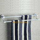 GobekUsa Double Towel Bar: High Quality Aluminium Round Towel Holder for Bathroom