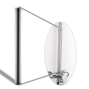 GobekUsa 12" Solid Brass Chrome Round Shower Faucet Extension Tube Bar