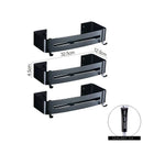 GobekUsa Aluminum Black Corner Basket Cosmetic Rack for Bathroom and Kitchen Storage