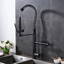GobekUsa Black Bronze Kitchen Mixer Faucet with 360 Rotation - Single Handle Sink Tap
