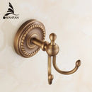 GobekUsa Antique Brass Robe Hook Coat Towel Hanger Wall Bathroom Accessories