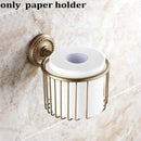 GobekUsa Copper Bathroom Accessories Set: Towel Rack, Bar, Cup Holder, Paper Holder, Cloth Hook