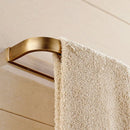 GobekUsa Brass Bathroom Accessories Set: Towel Rings, Toilet Paper Holder, Towel Rail, Shelf