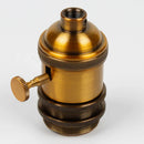 GobekUsa E27 Industrial Lamp Base Holder Aluminum Retro Pendant Fixture