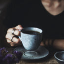 GobekUsa Elegant Ceramic Coffee Cup Set with Saucer - Eco-Friendly Porcelain Tea Cup -
