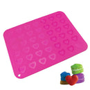 GobekUsa Silicone Heart-Shaped Macaron Baking Mat 42-Cavity Cookie Mold