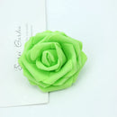 GobekUsa Foam Roses Flower Wall Home Wedding Decoration Bridal Brooch Handmade Artificial Flowers