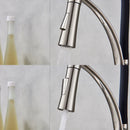 GobekUsa LED Swivel Pull Down Kitchen Faucet with Hot and Cold Water Mixer